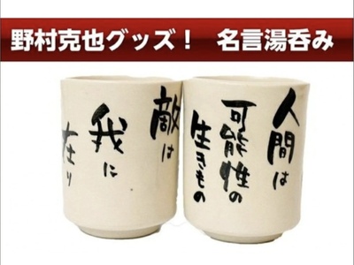 【野球】京丹後出身 野村克也 名言入り 湯呑み | プロ野球