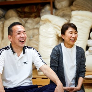 天然繊維手作り　木綿わた入り敷ふとん（ポピー柄「ピンク」）