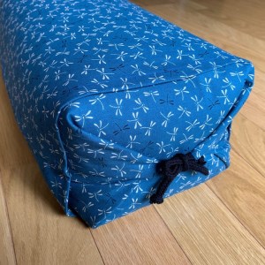 高さ調節できる 天然そば枕（青）カバー付き