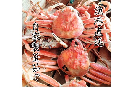 京丹後市より!香箱蟹の甲羅盛り(加工後 甲羅含む重さ約55g前後×5個)1個増量 蟹