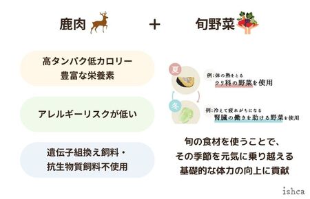 【国産ドッグフード】野菜と鹿肉ドッグフード「ウェットドックフード　スタンダードタイプ」　ウェットドッグフード／無添加／高タンパク／低脂肪／犬／ダイエット／ペットフード／ドッグフード 国産／犬のエサ／餌