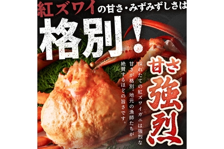 【カニ】採れたて！釜茹で！紅ズワイガニ 2杯 カニ
