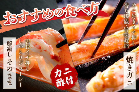 【大好評!カニ酢付き】厳選!釜茹で 本ズワイガニ 2Lサイズ10肩 カニ