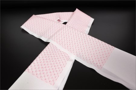 和装小物 刺繍半衿 薄ピンク