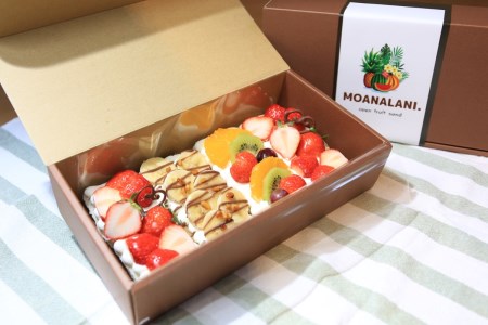 【フルーツサンド】旬のフルーツたっぷりフローズン オープンフルーツサンド ４個　＜ケーキみたいなオープンフルーツサンド＞