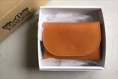 栃木レザー カードケース 牛革カード入れ キャメル