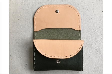 栃木レザー カードケース 牛革カード入れ ｸﾞﾘｰﾝ