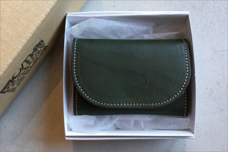 栃木レザー カードケース 牛革カード入れ ｸﾞﾘｰﾝ