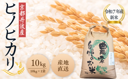 令和7年産 京都丹波産ヒノヒカリ 10kg | お米 米 精米 白米