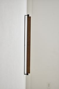 アローハンドル75cm　（ブラウン/ブラック）手すり棒 手すり 木製ハンドル アイアン オーク材 インテリア　063-29-BK　