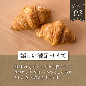 【全6回定期便】よつ葉バターの香り♪酵母クロワッサン10個 065-06-T03