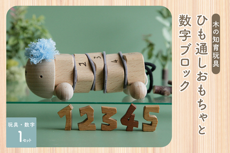 ひも通しおもちゃ・数字ブロック 003-24 おもちゃ