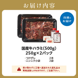 「京都人気焼肉店」貴重!肉汁溢れる 国産牛ハラミ 500g 093-43| ハラミ