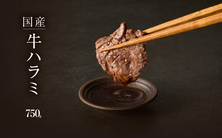 「京都人気焼肉店」貴重!肉汁溢れる 国産牛ハラミ 750g 093-44| ハラミ