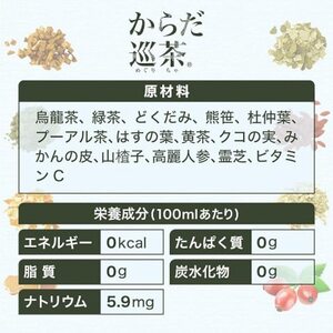 【毎月定期便】からだ巡茶 410mlPET×24本全3回【4075331】