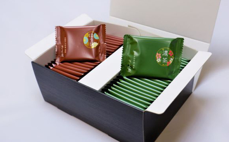 京都きよ泉の抹茶・ほうじ茶チョコレート(各19枚入り) 抹茶スイーツ