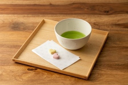 ハートのお抹茶セット