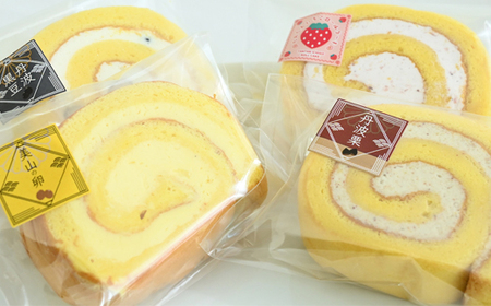 丹波の味覚のロールケーキ4種 10個セット [013GB001]