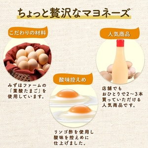 濃厚たまごマヨネーズ 4本セット たまご マヨネーズ ドレッシング 濃厚 リンゴ酢 卵 葉酸 玉子 国産 京都 京丹波町  [008MF001]  