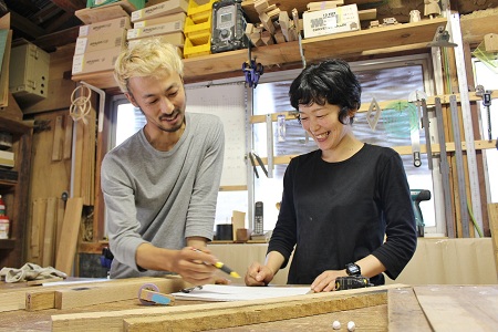 【京丹波町産ヒノキ使用】 手作りハンガーラック【 木製 手づくり  】  [200TK001]