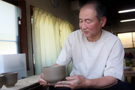 京丹波町の窯元「工房瑞穂」特製のコーヒーカップ＋ソーサー　ペアセット [028MG001]