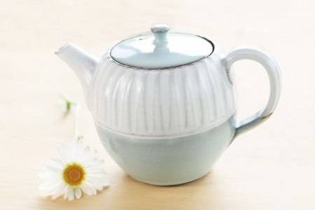 京丹波町の窯元「工房瑞穂」ソギポット（青）[025MG001]