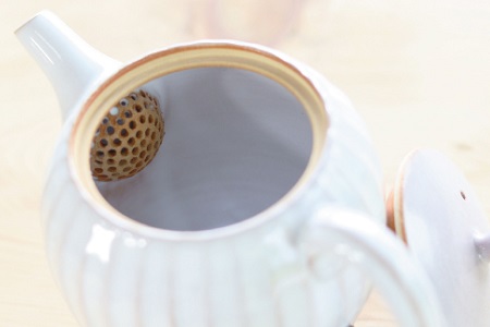 京丹波町の窯元「工房瑞穂」ソギポット（青）[025MG001]