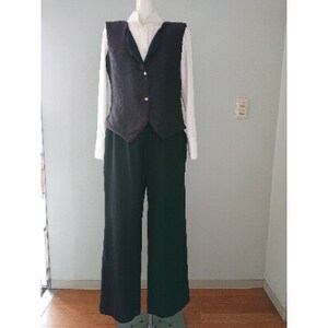 シルクパンツ　黒　丹後シルク_装飾品・工芸品 女性・レディース 洋服 _【1222521】