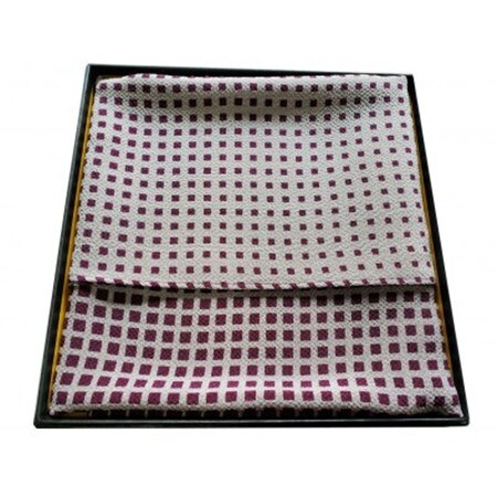 正絹ちりめん友禅風呂敷　マチルダ　紫_装飾品・工芸品  服飾小物 _【1550402】