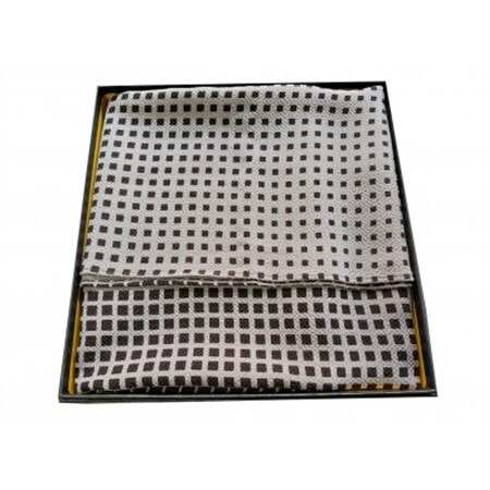正絹ちりめん友禅風呂敷 マチルダ 黒_装飾品・工芸品  服飾小物 _【1550404】