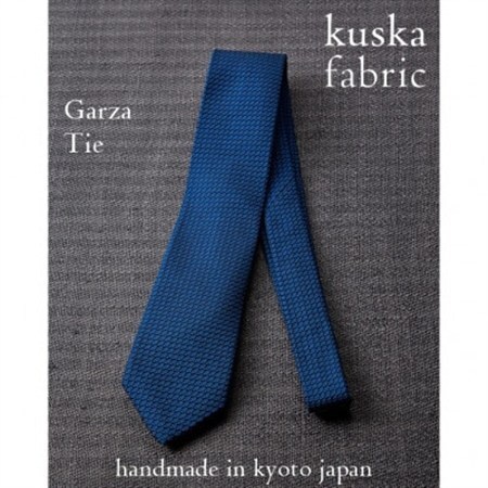 【手織りネクタイ】ネイビー ガルザタイ kuskafabric 丹後の絹織物【高島屋選定品】_装飾品・工芸品 ネクタイ・ベルト 服飾小物 _【1608488】