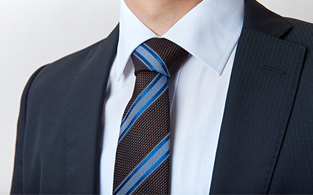 シルク100%　たけとらのフレスコネクタイ　茶・サックス・青　ふるさと納税限定　プレゼント・父の日に_装飾品・工芸品 ネクタイ・ベルト 服飾小物 _【1606028】