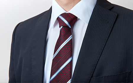 シルク100%　たけとらのフレスコネクタイ　エンジ・白・サックス　ふるさと納税限定　ギフト・父の日に_装飾品・工芸品 ネクタイ・ベルト 服飾小物 _【1606031】