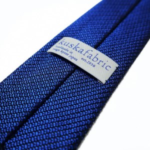 kuska fabricのフレスコタイ【丹後ブルー】世界でも稀な手織りネクタイ