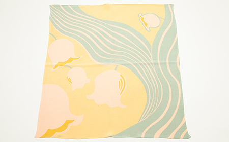 正絹縮緬友禅風呂敷 すずらん_装飾品・工芸品  鞄・バッグ かばん カバン_【1104283】