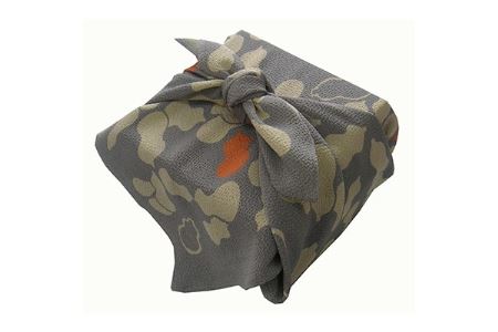 正絹縮緬友禅風呂敷 瓢箪(グレー)_装飾品・工芸品 鞄・バッグ かばん カバン_【1104286】