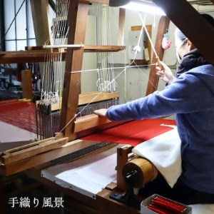 kuska fabricの真綿マフラー【ブルー】世界でも稀な手織りマフラー【1150010】