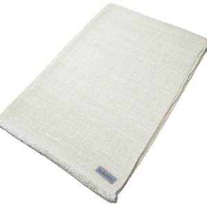 kuska fabricの真綿マフラー【生成り】世界でも稀な手織りマフラー【1150011】