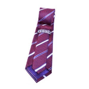 シルク100%　たけとらのフレスコネクタイ えんじ　ふるさと納税限定　プレゼント・父の日にも_装飾品・工芸品 ネクタイ・ベルト 服飾小物 _【1347157】