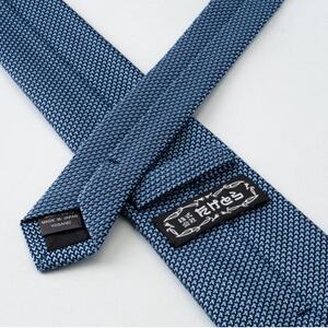 シルク100%　たけとらのフレスコネクタイ　薄サックス無地　ふるさと納税限定　プレゼント・父の日にも_装飾品・工芸品 ネクタイ・ベルト 服飾小物 _【1358937】