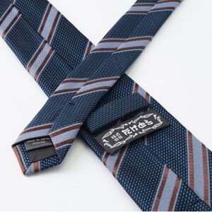 シルク100% たけとらのフレスコネクタイ 花紺 ふるさと納税限定 プレゼント・父の日にも 与謝野町_装飾品・工芸品 ネクタイ・ベルト 服飾小物 _【1358942】