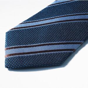 シルク100% たけとらのフレスコネクタイ 花紺 ふるさと納税限定 プレゼント・父の日にも 与謝野町_装飾品・工芸品 ネクタイ・ベルト 服飾小物 _【1358942】