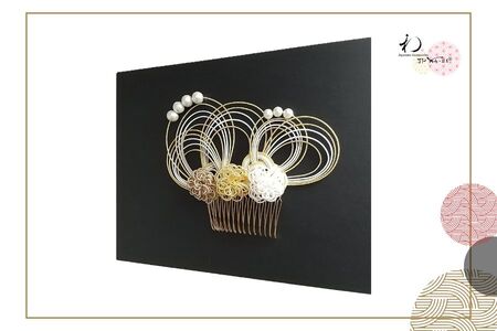 【 JPWA-BI® 】水引細工の髪飾り(マム)_OS105-0001