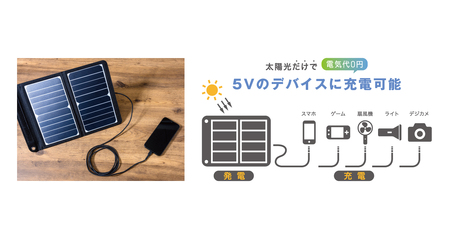 【 APIX 】Solar Charger 10W [ソーラー充電器10W ] AEC-10W ソーラーチャージャー_OS027-0030