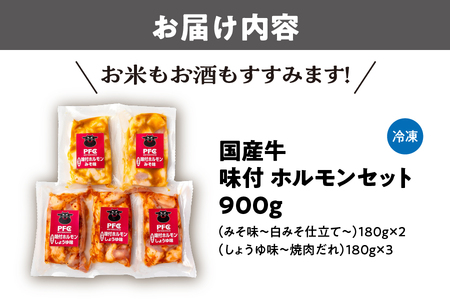 【PFC】大阪精肉卸直送　国産牛味付ホルモンセット_OS170-0001