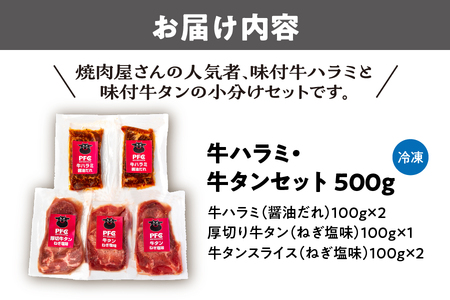 【PFC】大阪精肉卸直送　牛ハラミ・牛タンセット_OS170-0006