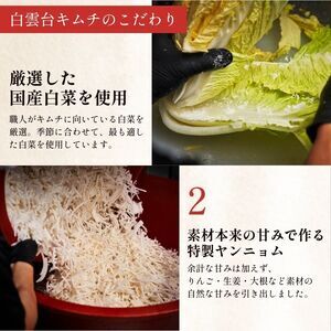 大阪 鶴橋 キムチ1kg＆カクテキ500g 発酵食品OS192-0005