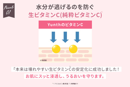 【 Yunth 】スキンケア部門で高評価を獲得！薬用 生VC美白クリーム［医薬部外品］_OS126-0003