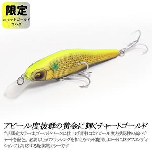 Ｘ-80 SW 限定カラー CB マットゴールドコハダ 釣り用ルアー_OS226-0038