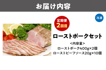 【2回定期便】ローストビーフ(1回目)/ローストポーク(2回目)_OS090-0012